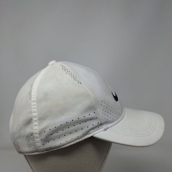 Nike Snapback Hat White OSFM Adjustable Breathable Legacy91 Dri-Fit 6 Panel - Picture 4 of 8